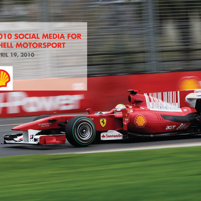 Shell/Ferrari Social Media Strategy 2010