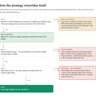 How the Strategy Overrides Itself