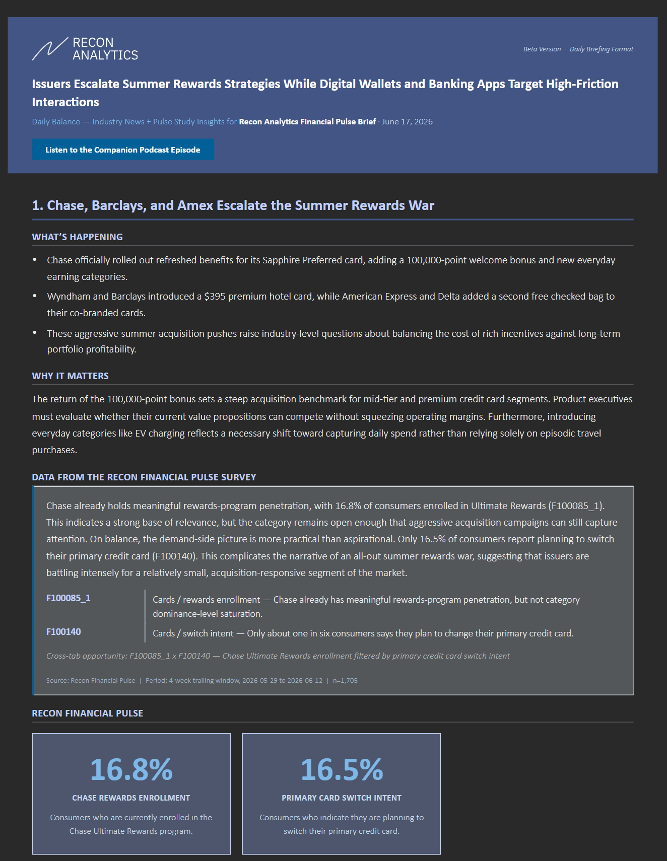 Banking and Financial Services Daily Digest - Email Format